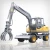 Import 8 ton china best sale mini wheel digging machine excavator from China