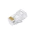 Import 8P8C Cat5e EZ Network Gold Plug Modular Male Internal 8 Pin Cat6 Type Unshielded Ethernet rj45 Pass Through Connector from China