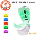 8Pcs Led Light Spa Capsule Body Slimming Machine Infrared Ozone Sauna Spa Capsule