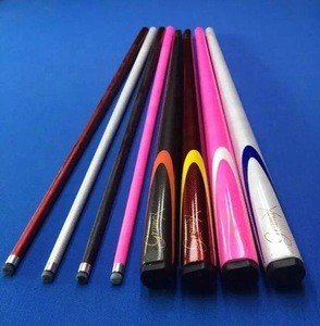 9mm tip 1/2-pc graphite snooker billiard cues carbon fiber pool cue