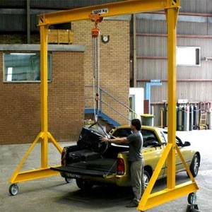 A portable gantry crane 1t 2t 5t 10t with electric hoist