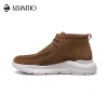 ABINITIO New Fashion Custom Thick Sole Suede Leather Men Winter Ankle Boots