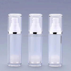 Acrylic Airless Bottle with Snap On Pump