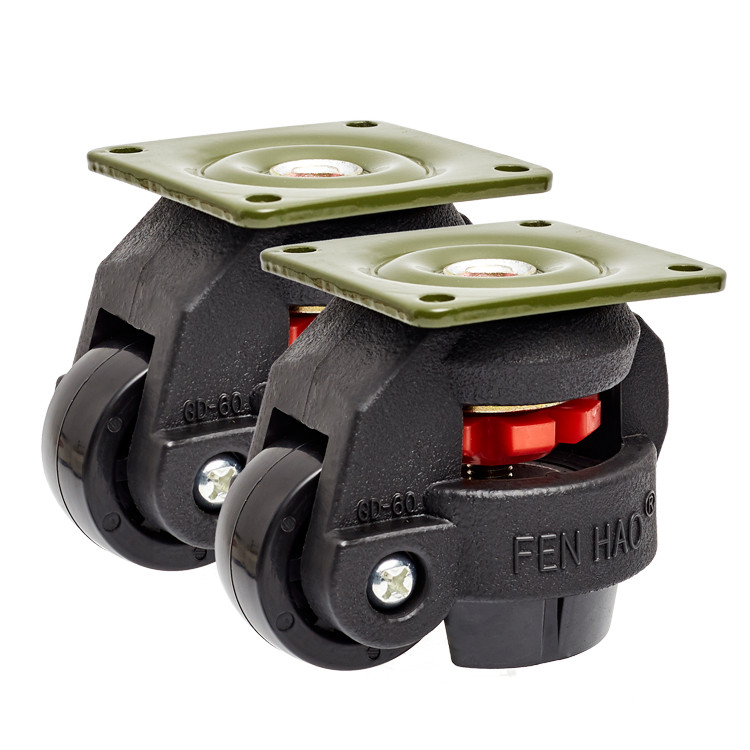 Mobile Machine Base Casters Buy Adjustable Industrial Caster Retractable Machine Leveling Caster ...