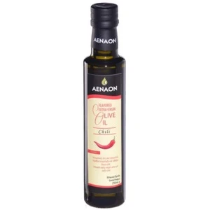 Aenaon Greek Flavored Extra Virgin Olive Oil with Chili Glass Bottle 250ml