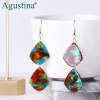 Agustina hottest selling style drop acrylic jewelry fashion modern earrings