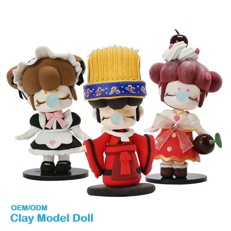 Air dry modeling light polymer clay OEM/ODM clay model doll