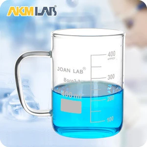 AKMLAB Laboratory Pyrex Glass Beaker Coffee Mug