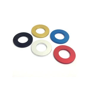  fastener assorted hard colored metal flat washers