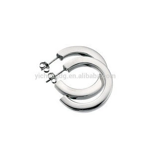  Website New Design Products Square Cut Half Hoops Earrings
