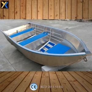 all-welded 14ft v bottom aluminum fishing boat