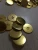 Import Alloy  button gold color size 32L from China