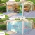 Aluminium DIY Backyard Idea Rooftop Motor Terrace Waterproof Louvre Pergola With Side Blind
