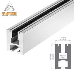 Aluminum profile for 6mm Glass , Aluminum Extrusion Profile Led Strip Fixture Channel with cheap price