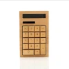 Amazon hot sale natural bamboo calculator with solar energy