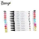 Amazon hot sale product 48 72pc/set non-toxic twin type alcoholic marker pen for artist