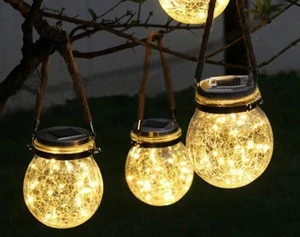 Amazon hot selling Outdoor Decoration Holiday Mason Solar Glass Jar Led String Lights