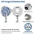 Import Amazon top selling customized stainless steel Retractable Badge Reel/ID Card Retractable Badge Holder from China