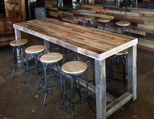 American style used rustic wood dining restaurant tables for sale