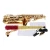 Import ammoon bE Alto Saxophone Brass Lacquered Gold E Flat Sax 802 Key Type Woodwind Instrument with Cleaning Brush Cloth Gloves Case from China