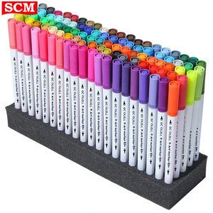Buy Art Markers Dual Tips Coloring Brush Pen Fineliner Color Pens 100  Colors Of Water Based Marker Highlighter Pens For Calligraphy from Tonglu  Zhenghua Stationery Co., Ltd., China