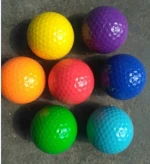 assorted color golf ball