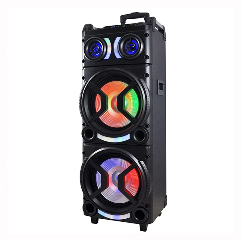 Audmic Karaoke Player Use 160w Outdoor Sound System/party Speaker/ Portable Trolley Speakers