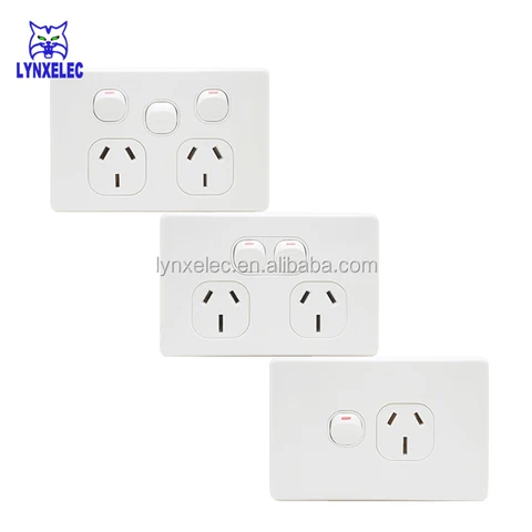 Buy Australia Power Socket Slimline Double Power Point 250v 10a ...