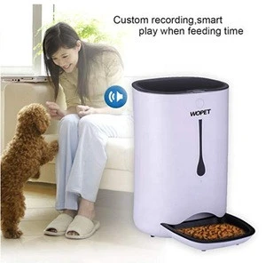 Automatic Pet Feeder Food Dispenser Cats Dogs Features Distribution Alarms Voice Recorder Programmable  timer
