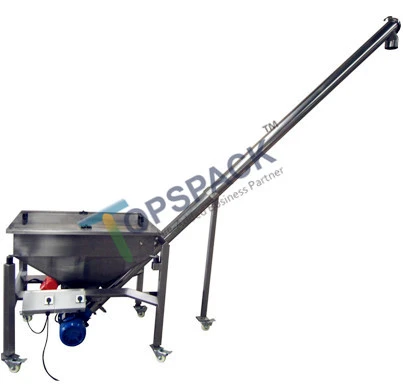 Automatic Rotary Screw Feeder Equipment, Screw Feeding Machine for lifting Powder Granule Materials