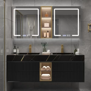 AZG022-130 wash basin cabinet bathroom furniture modern wall cabinet bathroom cabinets bathroom wood