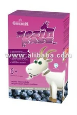 Baby multigrain cereal with goat milk formula, blueberry