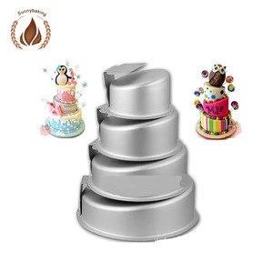 Baking 4 sets of italic aluminum alloy cake mold New thicker cake baking pan 6 inch 8 inch 10 inch for cake decorating supplies