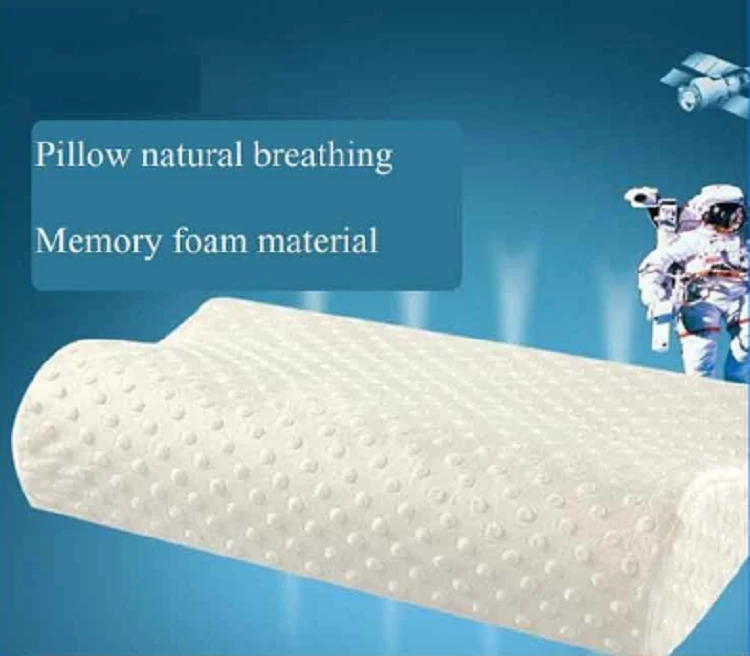 bamboo fabric Latex pillow memory foam Massage pillows neck cervical healthcare pillows