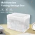 Import BAOYOUNI 20L Capacity Transparent Collapsible Plastic Storage Basket Stackable Folding Storage Bin Toys Clothes Storage Box from China