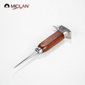 Bar accessory cocktail  ice pick with wooden handle