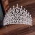 Import Baroque Queen Crown Rhinestone tall  pageant tiara Wedding Birthday Prom Hair Jewelry from China