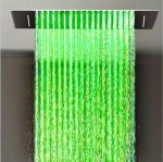 Bathroom Faucet Accessories Shower Rainfall And Waterfall LED Shower 360*500mm Ceiling Bathroom Shower Head