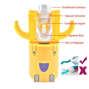 Bathroom Products Automatic Toothpaste Dispenser Cute Squeezers Bathroom Accessories Set Toothbrush Holder For Kids