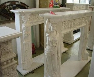 Beautiful carved marble fireplaces for sale