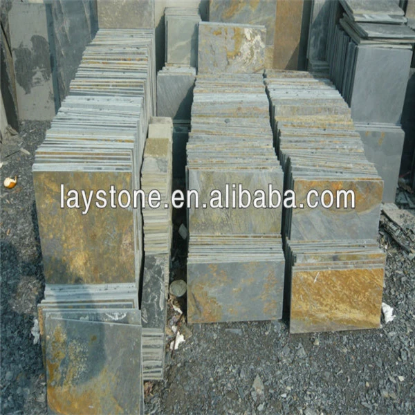 Beautiful China slate landscaping rusty stone exterior wall floor tiles