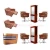 Import BeiQi high quality salon furniture styling barber chairs euqiment gold from China
