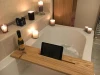 Bespoke Luxury Solid American Ash Bath Caddy Tray Tablet Holder