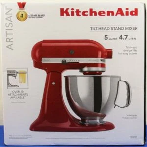 BEST DEALS | For KitchenAIDs KSM150PSBU Artisan Series 5-Qt. Stand Mixer with Pouring Shield - Blue - Red - Yellow.Fast Shipping