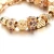 Import Best Gifit Charm Bracelet With Purple Austrian Rhinestone Fit Fashion Jewelry, DIY Women Jewelry Gold Bracelet from China
