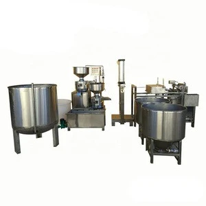 Best price all 304 stainless steel high efficiency automatic tofu production line/bean curd processing line/tofu machine