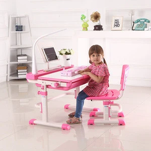 Best seller Children furniture ergonomic height adjustable kids desk and chair set
