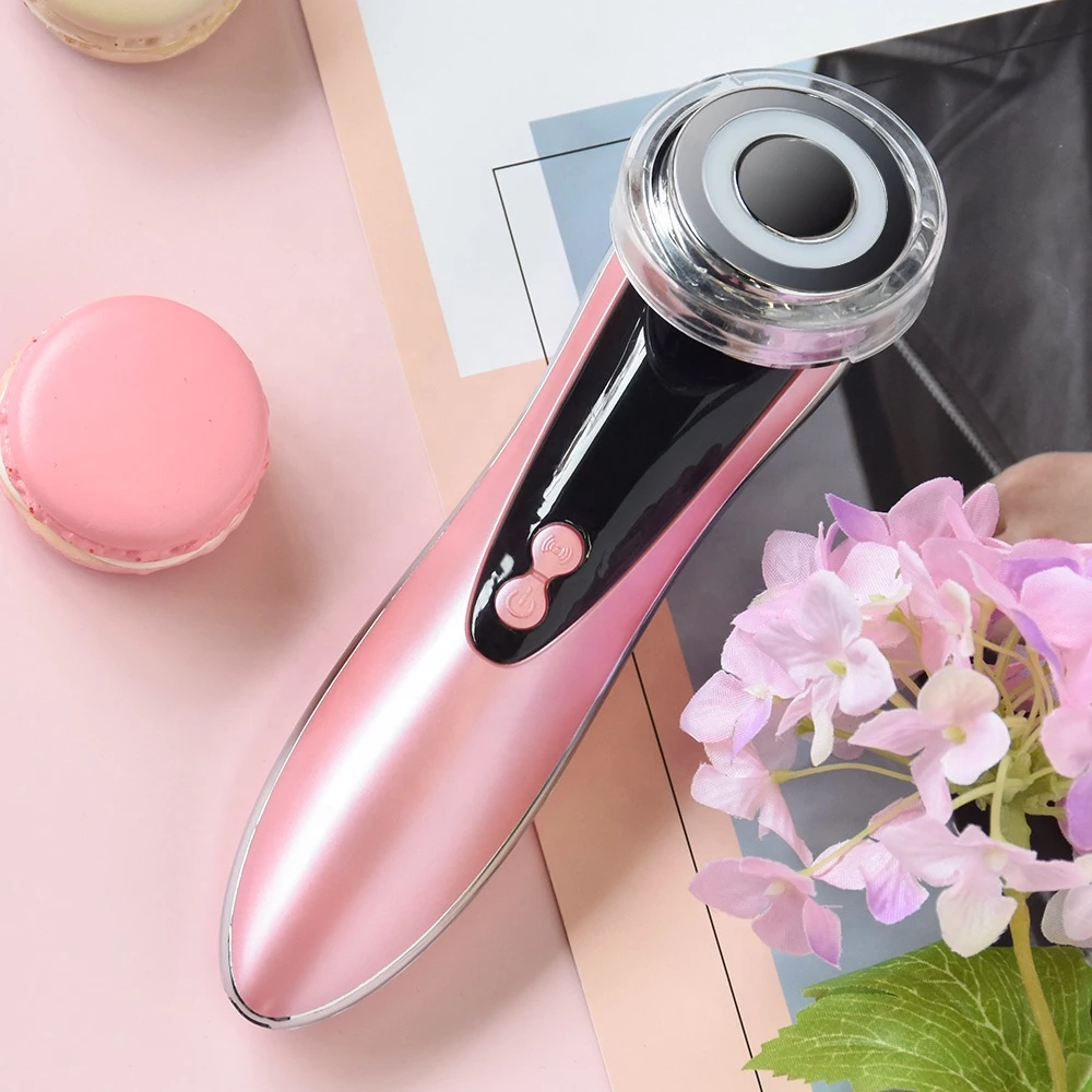 Best selling Hot & Cool Face Lifting Facial Massager Ultrasonic Anti-aging Photon Face Massager