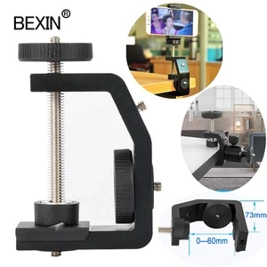 BEXIN wholesale photographic accessories 1/4 Adapter camera mount stable C Clamp Clip for dslr Camera phone light stand Monitor