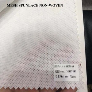 big dot/ micro dot pearl grain hydrophilic spunlace towel spunlace nonwoven fabric rolls mesh style cross spunlace non woven